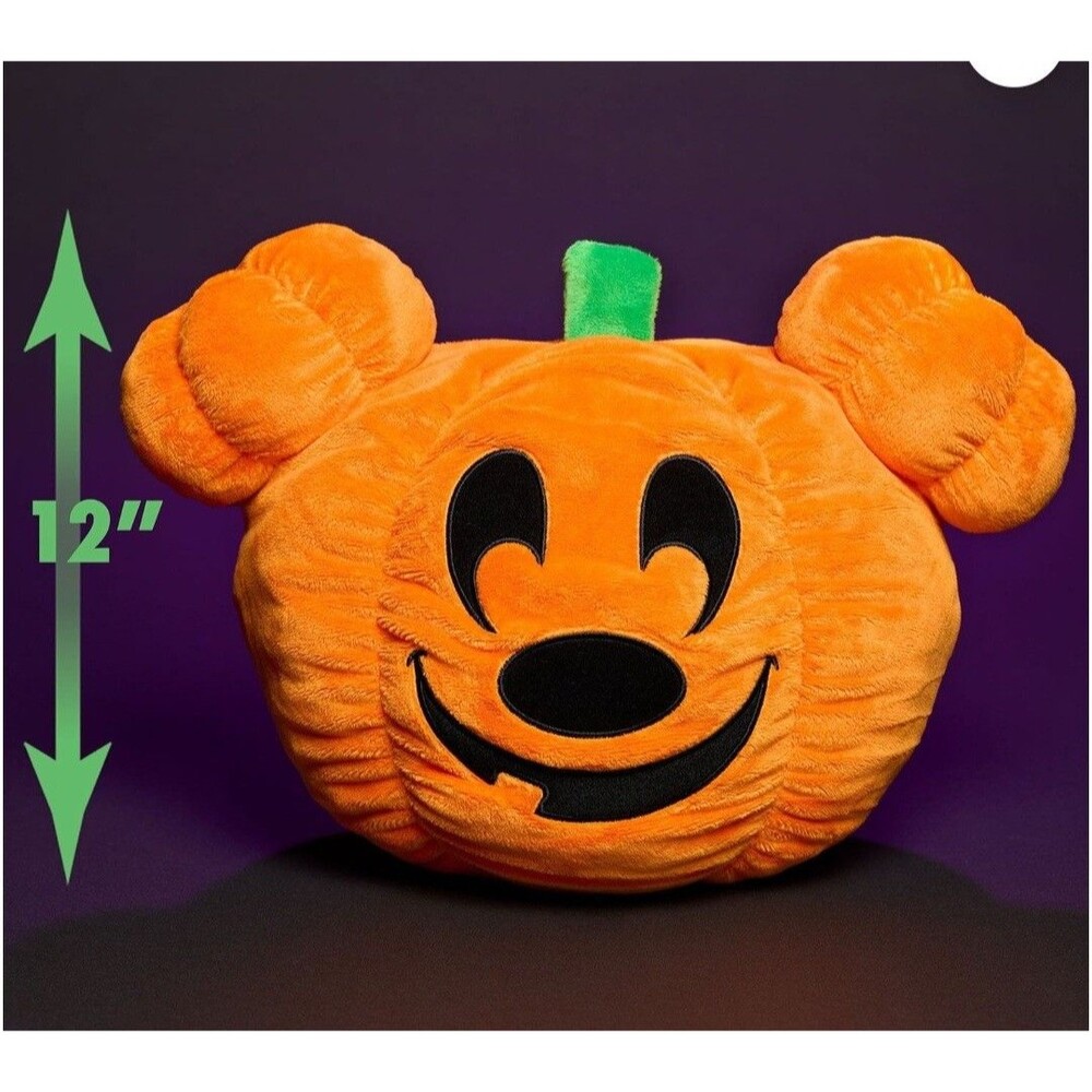 Disney Mickey Halloween Pumpkin Head Plush, 12"